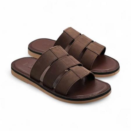 Dép quai ngang - Màu Nâu